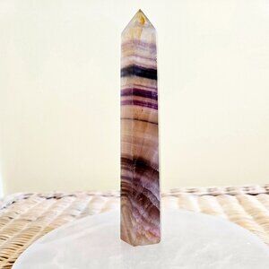 Unique Rainbow Fluorite Tower – Focus + Flow